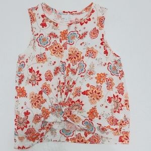 J.Jill; S/P, Floral, Linen Top